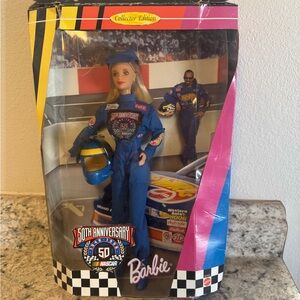 Barbie Collector Edition NASCAR Doll - 50th anniversary vintage damaged box